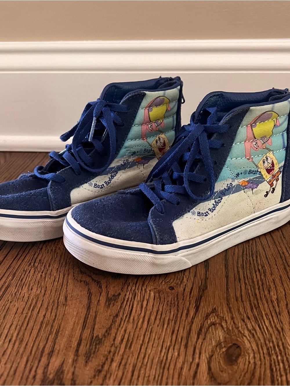Vans SpongeBob High-Top Canvas Sneakers Kids Size 1